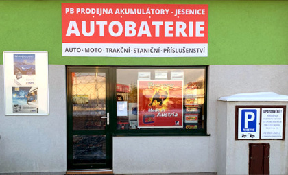 PB-Prodejna Akumulátory Jesenice - foto prodejny