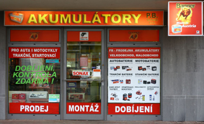 PB-Prodejna Akumulátory Uhříněves - foto prodejny